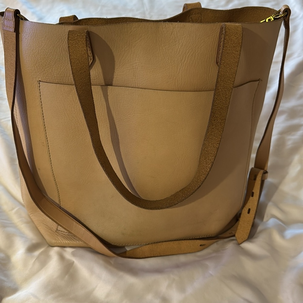 Madewell The Medium Transport Bag Tan Natural Leather F5788